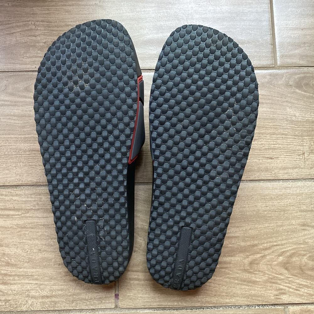 PRADA Sport Mens Black Red Gray White Logo Slides Sandals US Size 11 - Picture 7 of 9
